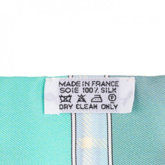 HERMES  Silk Camails Twilly Vert Fluo Ciel Vert D Eau - Picture 3 of 4